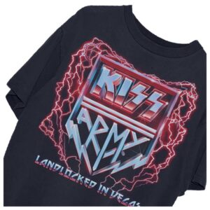kenny Shop Kiss Online Merch Landlocked In Vegas T Shirtw