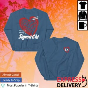 kenny Sigma Chi Merch Store Sigma Chi Valentines Crewneck Sweatshirtaa