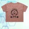 kenny Silverstein Merch Store Robot Love Pink Crop Shirt