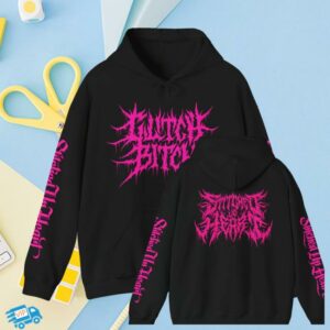 kenny Stitched Up Heart Merch Shop Store Glitch Bitch Pink Metal Pullover Hoodie