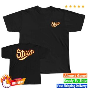 kenny Strap Merch Shop Strap Flame Logo Tee Black
