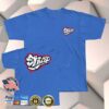 kenny Strap Merch Shop Strap Metal Face Logo Tee Sky Blue