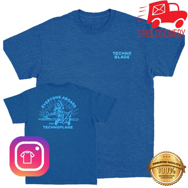 Technoblade Merch Shop Store Everyone Aboard Tee Blue 4 Technoblade Merch Shop Store Everyone Aboard Tee Blue