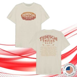 kenny Tedeschi Trucks Band Merch Natural Badge Tour T Shirt