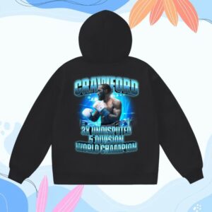 Terence Crawford Store Merch 3X Undisputed 5-Division Champion Hoodie
