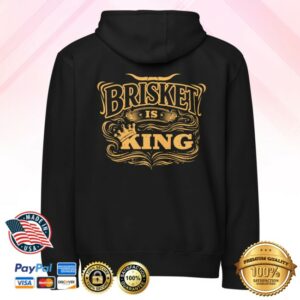 kenny Texas Snax Merch Brisket Is King Premium Black Bbq Hoodie