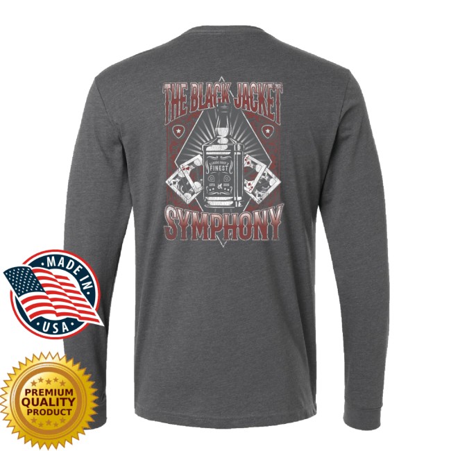 The Black Jacket Symphony Merch Store Bourbon Cards Long Sleeve 3 The Black Jacket Symphony Merch Store Bourbon Cards Long Sleeve