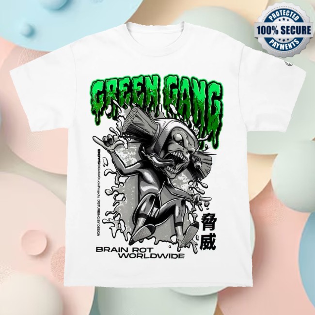 The Boys Store Merch Green Gang Brush Head Tee 3 The Boys Store Merch Green Gang Brush Head Tee