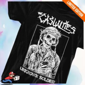 kenny The Casualties Merch Shop Store Unknown Soldier Black T Shirtw