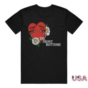 kenny The Front Bottoms Merch Shop Store Crying Heart Black T Shirt
