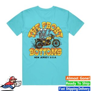 kenny The Front Bottoms Merch Shop Store Motorcycle Skeletons Lagoon Blue T Shirt