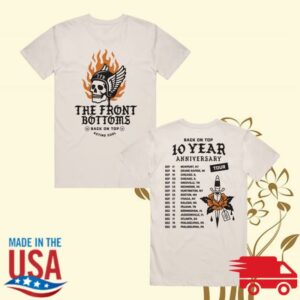 kenny The Front Bottoms Merch Store Moto Tour Natural T Shirtaa