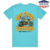 kenny The Front Bottoms Merch Store Motorcycle Skeletons Lagoon Blue T Shirt