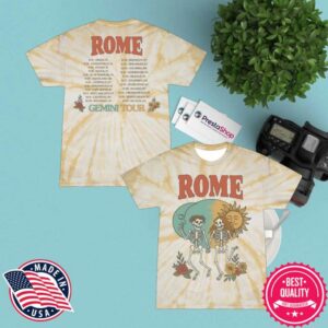The Rome Merch Collective Merch Shop Store Gemini Tour Tie Dye Tee
