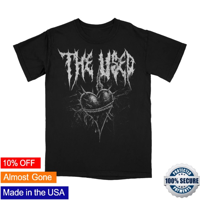 The Used Merch Store Spiked Heart Shirt 2 The Used Merch Store Spiked Heart Shirt