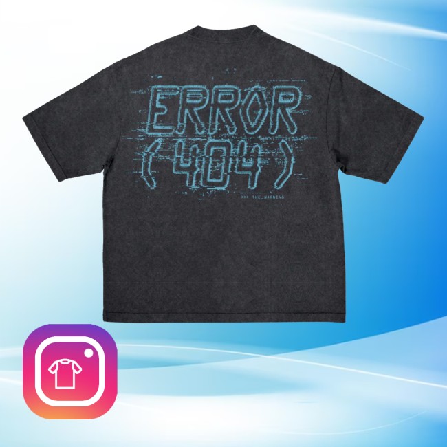 The Warning Merch Store Error (404) Glitch Wash Shirt 3 The Warning Merch Store Error (404) Glitch Tie Dye Shirt