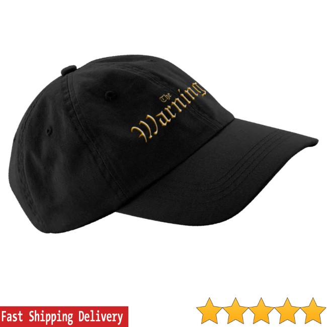 The Warning Store Merch Gold Logo Dad Hat 3 The Warning Store Merch Gold Logo Dad Hat