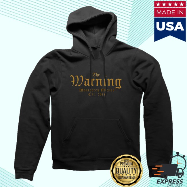 The Warning Store Merch Gold Logo Hoodie