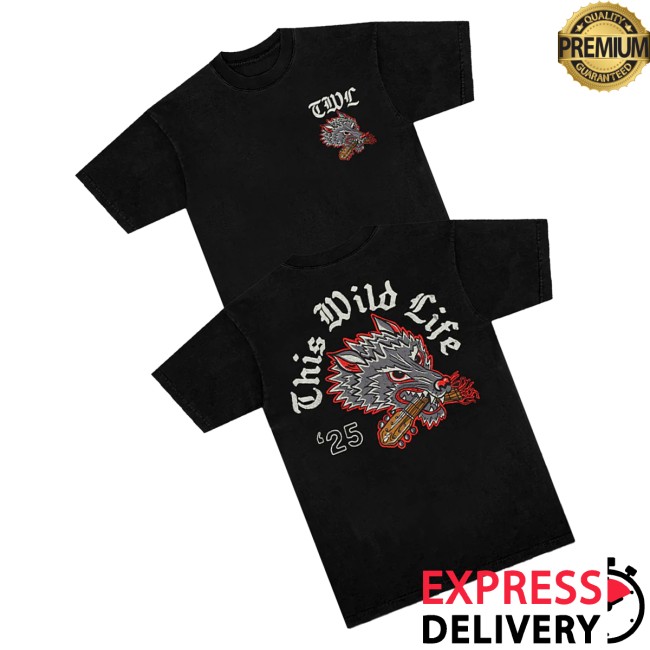 This Wild Life Merch Store Wolf Guitar Tee Black 3 This Wild Life Merch Store Wolf Guitar Tee Black
