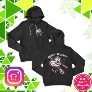 Thriller Records Shop Merch Honey Revenge Mirror Black Pullover Hoodie