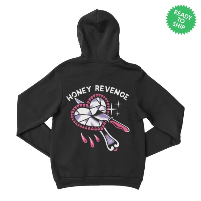 Thriller Records Shop Merch Honey Revenge Mirror Black Pullover Hoodie 3 Thriller Records Shop Merch Honey Revenge Mirror Black Pullover Hoodie