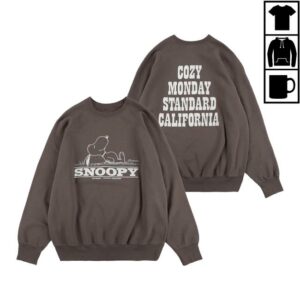 kenny Time After Time Merch Store Snoopy Sd Cozy Monday Crew Sweat Brown