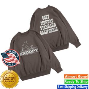 kenny Time After Time Merch Store Snoopy Sd Cozy Monday Crew Sweat Browna