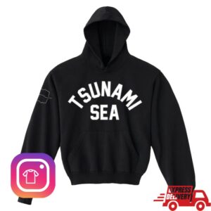 Tsunami Sea Merch Collegiate Black Pullover