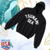 Tsunami Sea Merch Collegiate Black Pullover