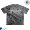 Tsunami Sea Merch Death Metal Logo Silver Glitter Print Grey Marble Tie Dye T-Shirt 6 Tsunami Sea Merch Death Metal Logo Silver Glitter Print Grey Marble Tie Dye T-Shirt