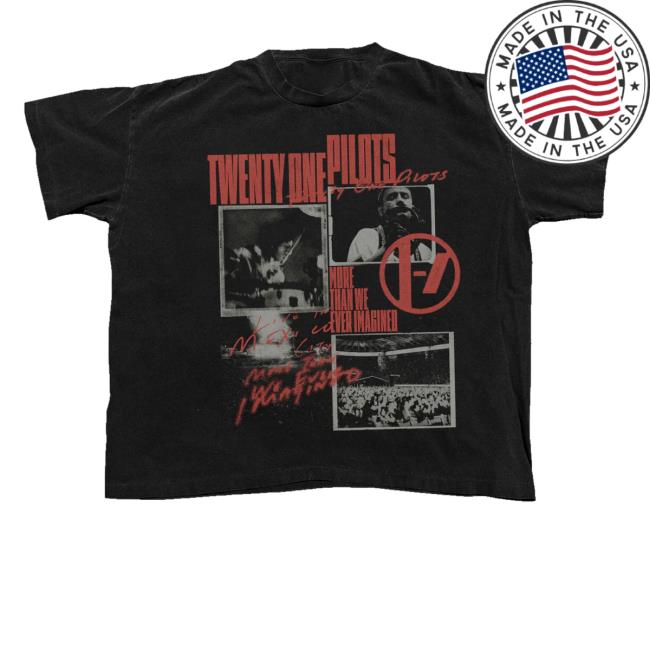 kenny Twenty One Pilots Merch Shop Imagined Script Photo Tee kenny Twenty One Pilots Merch Shop Imagined Script Photo Tee