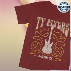 kenny Ty Myers Merch Shop Red Guitar Logo Teee