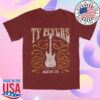 kenny Ty Myers Merch Store Red Guitar Logo Tee