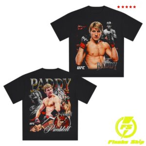kenny Ufc Store Merch Men's Black Paddy Pimblett The Baddy T Shirt0