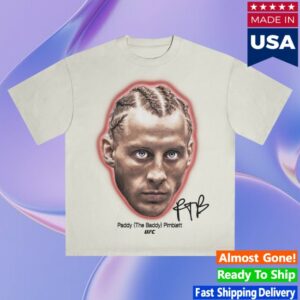 kenny Ufc Store Merch Men's Cream Paddy Pimblett Staredown T Shirt