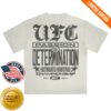 kenny Ufc Store Merch Men's Cream Ufc Passion And Determination T Shirt
