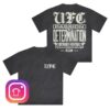 kenny Ufc Store Merch Men's Heather Black Ufc Passion And Determination Snow Wash T Shirt1