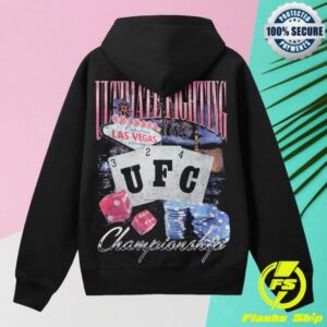 kenny Ufc Store Merch Shop Mens Black Ufc 324 All In Hoodie