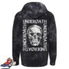 Underoath Merch Skull Tie-Dye Hoodie