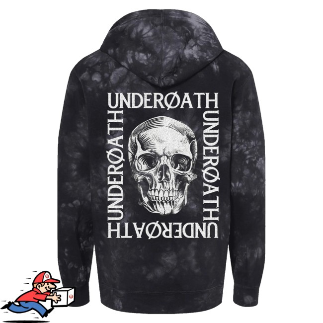 Underoath Merch Skull Tie-Dye Hoodie 3 Underoath Merch Skull Tie-Dye Hoodie