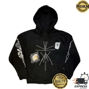 kenny Utopia Merch Store Bring Me The Horizon Zip Black Hoodie Nailed Symbols kenny Utopia Merch Store Bring Me The Horizon Zip Black Hoodie Nailed Symbols