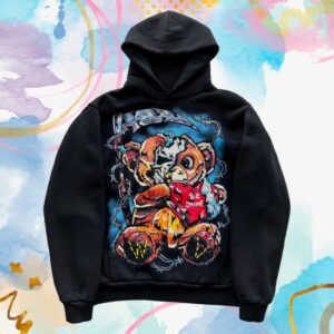 Warren Lotas Merch Store Teddy Hoodie Black