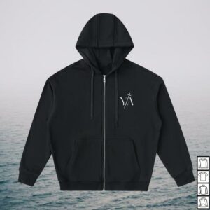kenny Yeshua Faithwear Merch Store Drop Shoulder Zip Up Hoodie