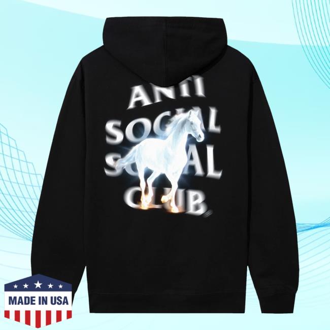 kenny sau Anti Social Social Club Store Merch Shop Assc Glowing Horse Hoodie kenny sau Anti Social Social Club Store Merch Shop Assc Glowing Horse Hoodie