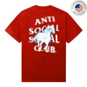 kenny sau Anti Social Social Club Store Merch Shop Assc Glowing Horse Tee