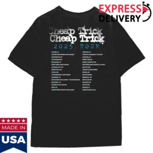 kenny sau Cheap Trick Store Merch Shop Checks Logo Tour Tee