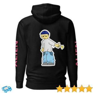 kenny sau Crowdmade Merch Shop Alien Finger Gun Hoodie