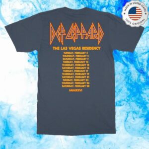 kenny sau Def Leppard Merch Shop Photo Residency 2026 T Shirt