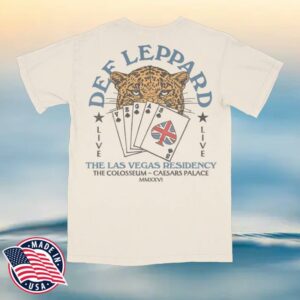 kenny sau Def Leppard Merch Shop The Las Vegas Residency Card T Shirt