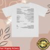 Hayley Williams Merch Shop Credits Tee 1 Hayley Williams Merch Shop Credits White Tee